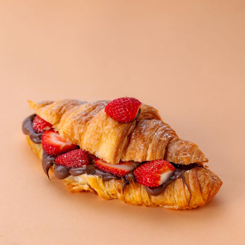 Croissant de Morango com Nutella