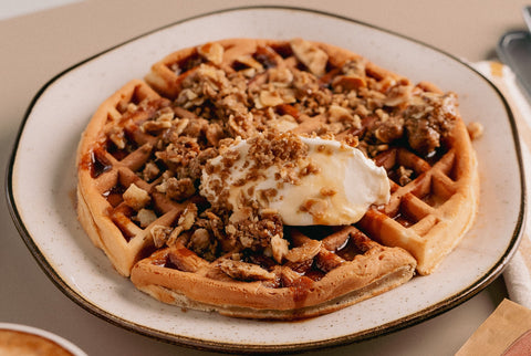 Waffle Cream Cheese e Crumble